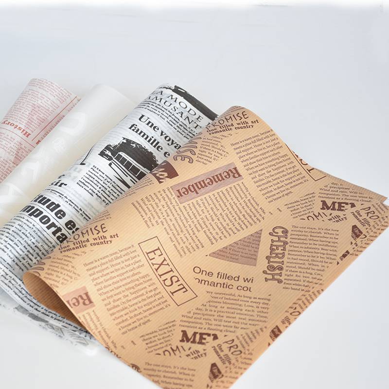 Greaseproof Food Wrapping Paper For Burger