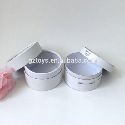 factory price customized wireless charging machine packaging white cardboard cylinder round box with logo printing